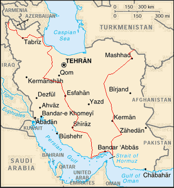 Iran: Route Travelled